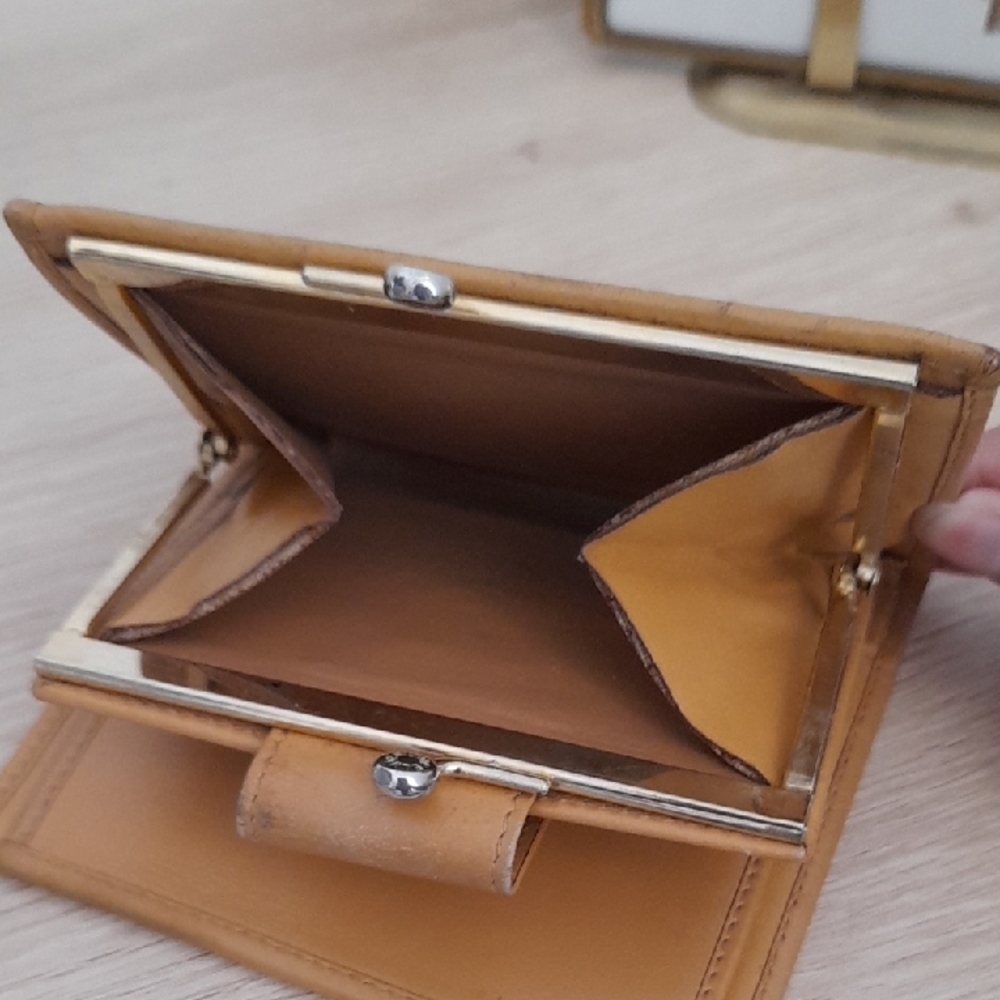 Celine Tan and Brown Patterned Wallet - Picture 7 of 8